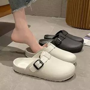 [에이치플러스몰]버클 스트랩 클로그 슬리퍼 남녀공용 쿠션 샌들