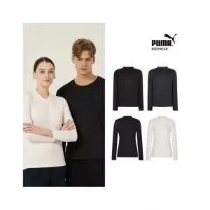 푸마 바디웨어 남녀 베이직 웜 라운드 긴팔 이너 티셔츠 2종세트 908894
