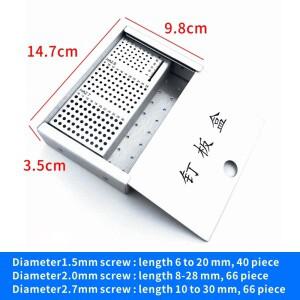 정형외과 기구 HA1.5mm 뼈 나사 케이스 랙  상자