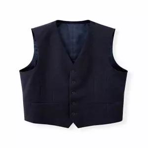 [트루젠]남자 춘하 봄여름 울 혼방 다크 네이비 정장 양복 조끼 수트 턱시도 베스트_J