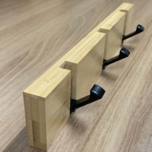 접이식 대나무 벽옷걸이 튼튼한 벽걸이행거 가방모자걸이