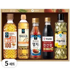 [대량구매] 청정원12호 설 추석 선물세트 종합 식용유세트,1박스-5세트