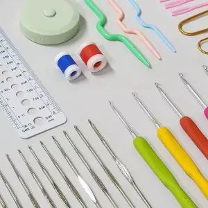 [하프클럽/셀러허브_여성트랜드패션]코바늘 가방포함 케이스 세트 뜨개바