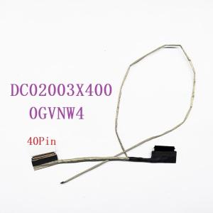델 인스피론 노트북 LED LCD LVDS 비디오 케이블 15-3511 15-3510 15-3515 0GVNW4 DC02003X400 40 핀