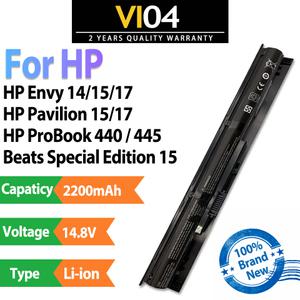 VI04 14.8V 2200mAh 호환 hp 엔비 14/15/17 Pavilion 15/17 프로북 440/445/450/455 Beats Special Edition