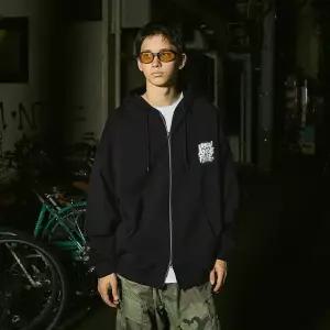 플루크 어치브 그래피티 오버핏 후드 집업 FZT1034-Z 