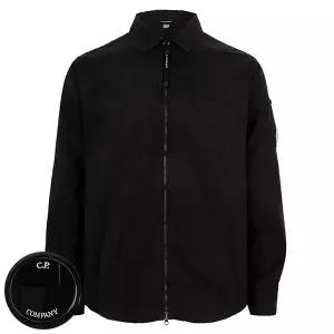 씨피컴퍼니 26SS 블랙 집업 오버 셔츠 RCCMOS705A 110143G 999