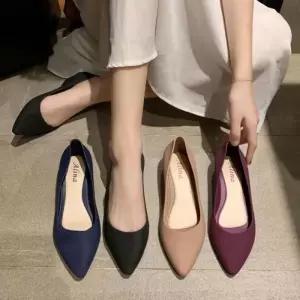 [오노마] ONM 스틸레토 플랫슈즈 젤리슈즈 고무신발 미들굽 3센치