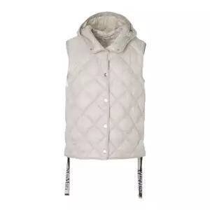 [막스마라] 25FW 트레파 TREFA 다이아몬드 퀄팅 버튼다운 패딩 조끼 밀크 2529296045 066