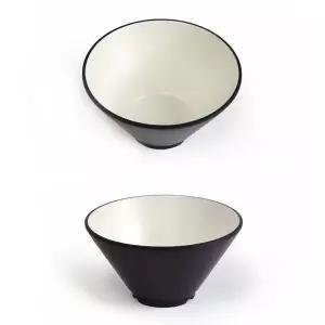 투톤 멜라민 대접 국그릇 후식 면그릇 15x8cm 2호