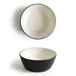 투톤 멜라민 한정식 국그릇 대접 13.6x5.3cm 3호
