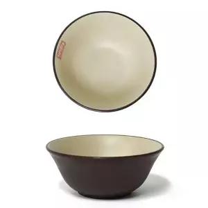 투톤 멜라민 한식 대접 국그릇 비빔그릇 15.3cm 2호