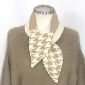 남자머플러 겨울 여성 마름모 니트 배색 고리 머플러 따뜻한 목도리 남성 남자 캐시미어 스카프