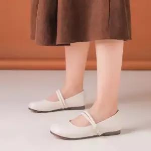 샤오원샵 여성용 빈티지 로퍼 사계절 편플랫폼 진구두와 키작녀 메리제인 봄여름 스트랩힐 슈즈 단화 꾹2