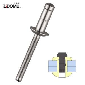 스테인리스강 구조 블라인드 리벳 고강도 패스너 6.4mm 30 개 50 개