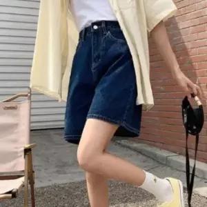 [신세계라이브쇼핑][옷자락] 여성 하이웨이스트 루즈핏 여름 청 반바지