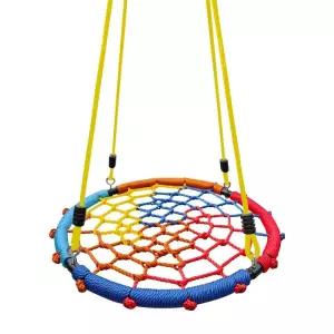 야외 해먹 흔들그네 스윙 캠핑장 천장걸이 행잉체어 정원 테라스 카페 라탄 컬러풀