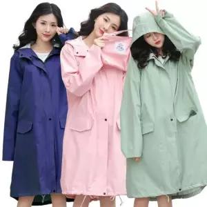 트렌치 후드 우비 패션 여성 남성 레인코트 비옷 우의