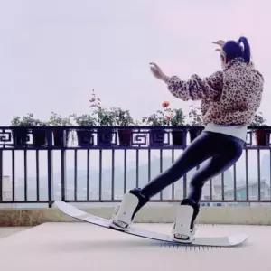 트릭 스노우보드 연습 기초 매트 스키 데크 훈련용 보드 초급자 플랫 패드 일반형