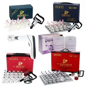 [한솔의료기]한솔부항기 일반형 10컵+부항펌프 17컵 고급형 19컵 30컵 부황 부항기