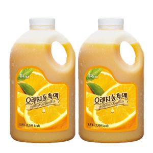 흥국 에프엔비 오렌지농축액 1.5L 2개