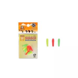 해동 칼라 실리콘 찌고무 HA-784 민물소품