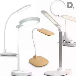 듀플렉스 키친아트 LED 학습용 데스크 및 집게형 스탠드 조명 독서등 사무실 공부방 책상