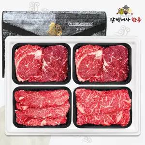 국내산 명절 한우선물세트 등심2+안심+채끝 1.2kg