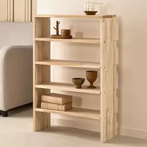 원목 양발이 선반 5단 560 삼나무 정리대 공간활용 받침대 수납 선반장 피규어 진열장 주문제작