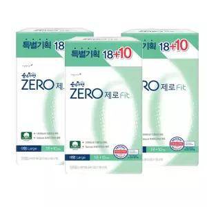 순수한면 제로 생리대 대형 28매x3팩 84매 