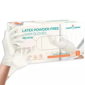 유한킴벌리 라텍스장갑100매 S 글러브 파우더프리 식품 요리 진료 위생장갑 일회용 고탄력 D