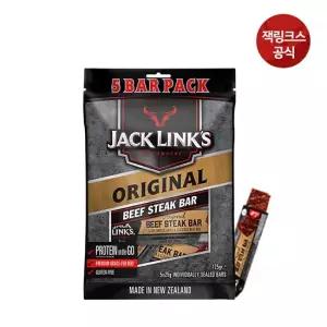 잭링크스 스테이크바 오리지널 25gX5개 1팩 육포 소고기육포
