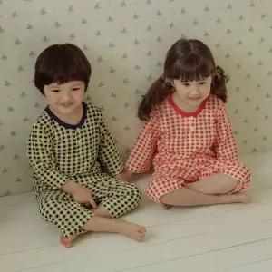 [보리보리/올라베이비]비스킷(네이비) 7부 잠옷