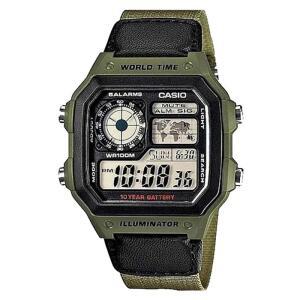카시오 AE-1200WHB-3B 남성 패브릭밴드 디지털 시계