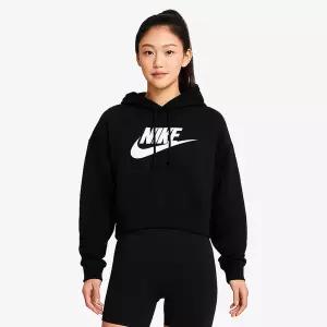 [나이키] 우먼 플리스 크롭 후드티 DQ5851-010