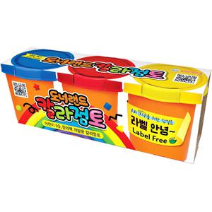 도너랜드 칼라점토 3색 55g 지능개발 클레이 점토놀이