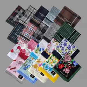 브랜드 남여 손수건10장 세트 국산 순면 단체 정장 체크 남성 남자 여성 여자