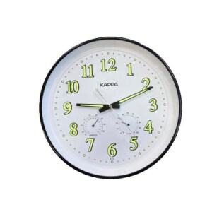 카파 무소음 벽시계 저소음 야광 벽걸이 시계 온습도계 IP232 블랙