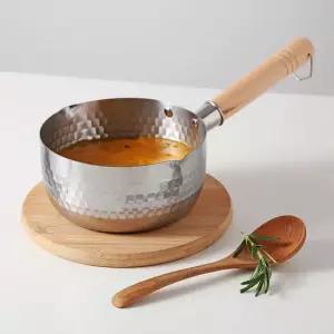 쿡코 해머톤 IH 스텐 우드핸들 편수냄비(16cm)