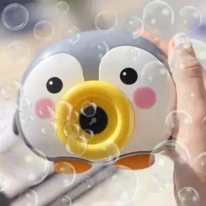 카메라 비눗방울 자동 버블건  펭귄그레이