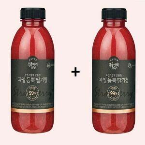 [복음자리][한정특가] 복음자리 과일듬뿍딸기청 1+1(총2개) 과일함량 99프로