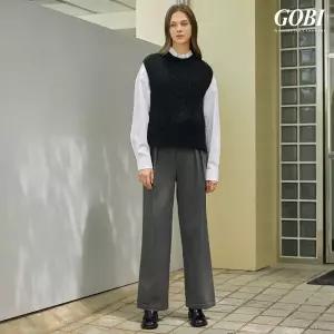[런칭가259000원] 고비(GOBI) 캐시미어 100 케이블 니트 베스트