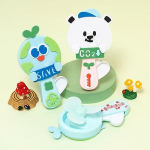 시원한 미니 손선풍기 만들기 세트 수동 휴대용 목걸이 겸용 여름 만들기 DIY키트 여행 야외활동 초등 수업