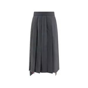 [톰브라운]톰브라운 탭 울 스커트 그레이 여성 FGC400V 00626 035