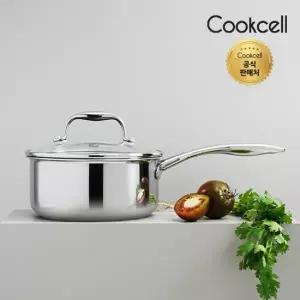 [롯데백화점]쿡셀 쿡셀 싱글코팅 IH 편수냄비 18cm / 뚜껑포함