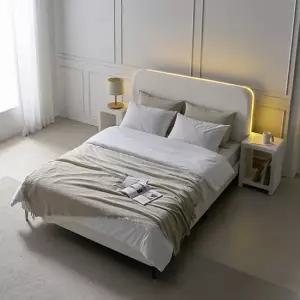 상일리베가구 데이지 LED 패브릭 침대+7존독립 세트 SS