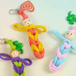 반짝퐁 양말목 걱정 인형 키링 만들기 키트 10개 업사이클링 DIY 꾸미기 단체 공예 부자재 재료