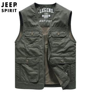 JEEP SPIRIT 남성 아웃도어 베스트 멀티포켓