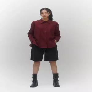 [LAP] AQ3WB862 뒤트임 포인트 블라우스