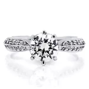 [하나다이아몬드]1캐럿 천연다이아몬드 14k 18k 웨딩 반지 결혼 예물 비타 HNDR1C214